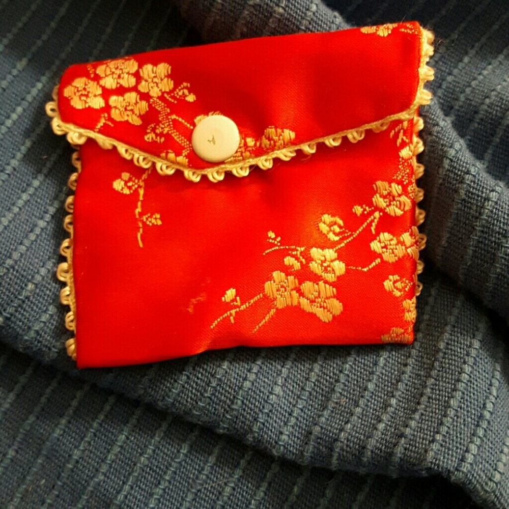 Vintage Japanese Silk handkerchief holder